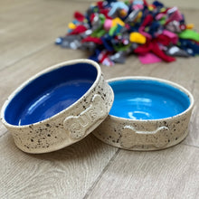 Load image into Gallery viewer, Handmade Ceramic Dog Bowls - with personalisation
