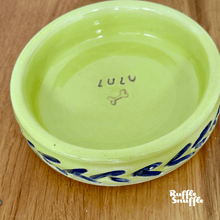 Load image into Gallery viewer, Carved Personalised Ceramic Dog Bowls
