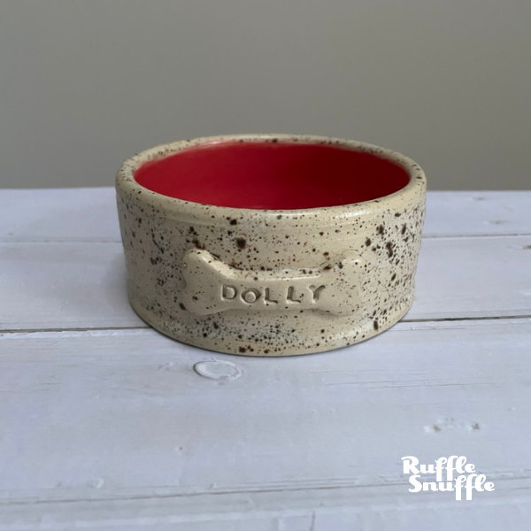 Personalised ceramic dog bowl hotsell