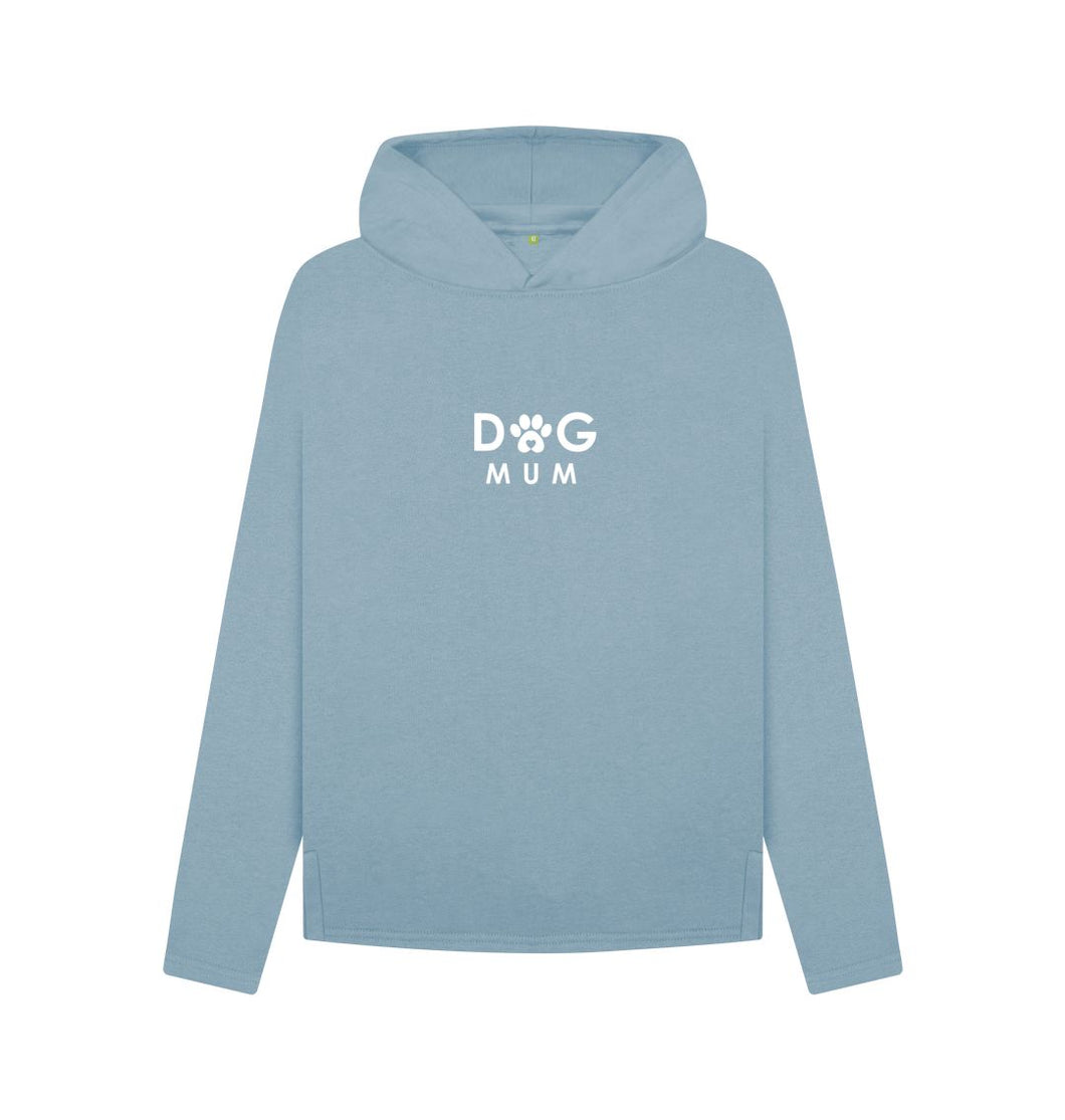 Stone Blue Dog Mum - Relaxed Fit Hoodie